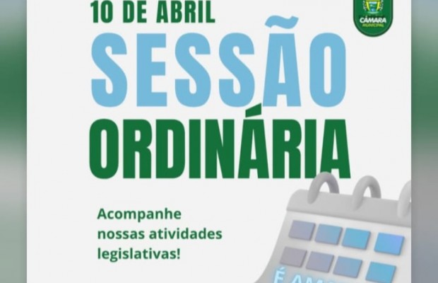 Mais uma reuni�o ordin�ria da c�mara de Condado-PB ser� realizada nesta sexta-feira, dia 10 de Abril