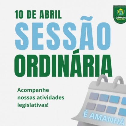 Mais uma reuni�o ordin�ria da c�mara de Condado-PB ser� realizada nesta sexta-feira, dia 10 de Abril