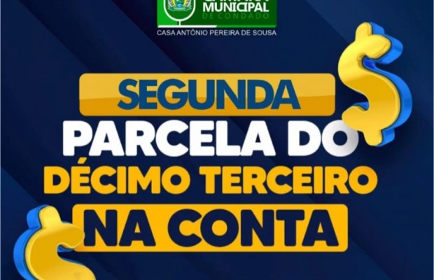 Cmara de Condado-PB efetua pagamento da segunda parcela do 13 salrios dos servidores