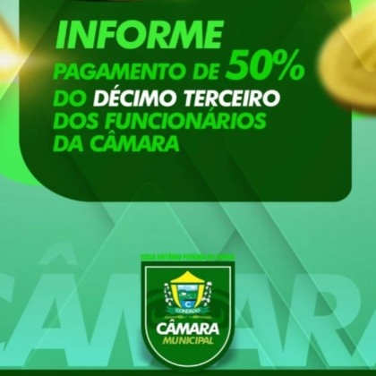 Cmara de Condado realiza pagamento da primeira parcela do 13 salrio do seus servidores