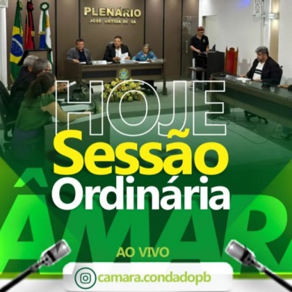 Sesso Ordinria da cmara de Condado ser realizada nesta sexta-feira, dia 31 de Outubro