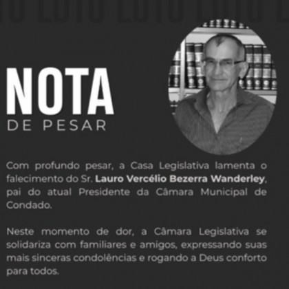 NOTA DE PESAR
